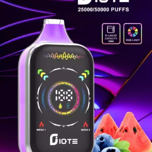 IQTE 50000 Puffs Wholesale Bulk Buy Disposable Vape LED Screen Online Shopping Nicotine 0% 2% 5% Fresh 15 Flavors 800mAh Rechargeable Electronic Cigarette (3)